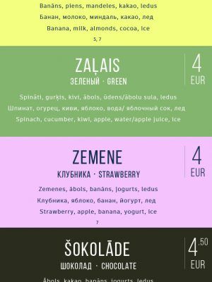 Silts menu 8